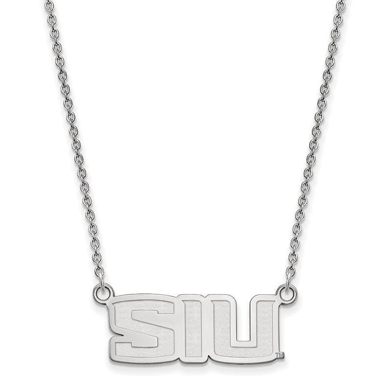 14kw LogoArt Southern Illinois University Small Pendant w-Necklace - Seattle Gold Grillz