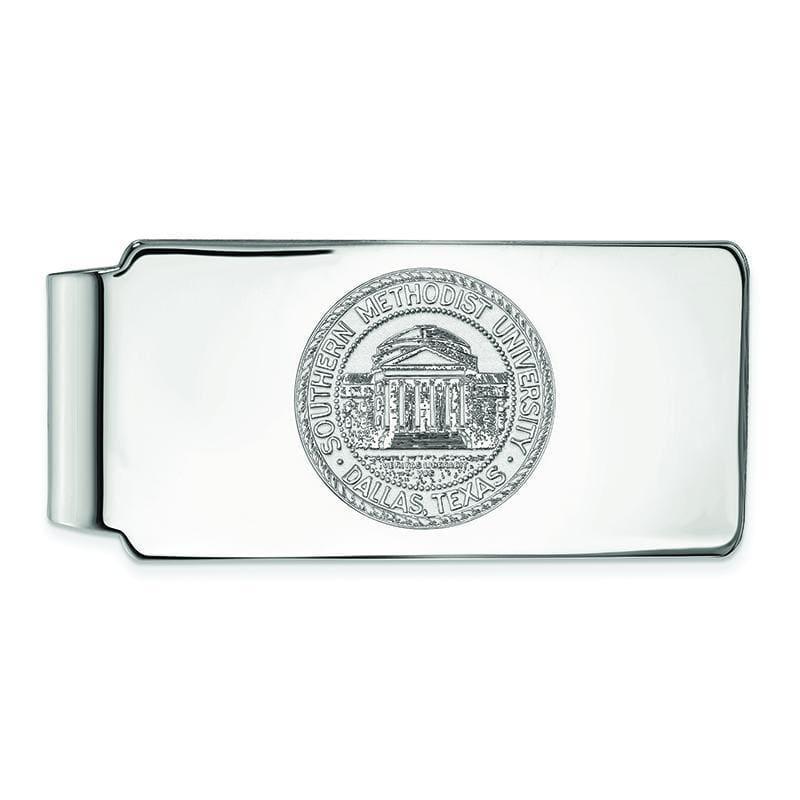 14kw LogoArt Southern Methodist University Money Clip Crest - Seattle Gold Grillz