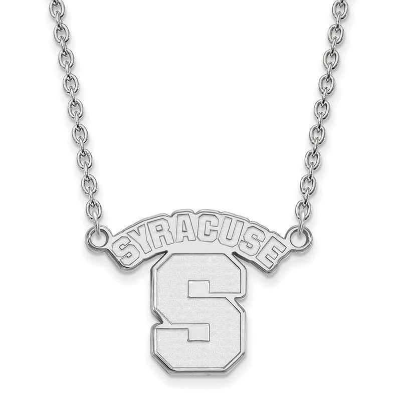 14kw LogoArt Syracuse University Large Pendant w-Necklace - Seattle Gold Grillz