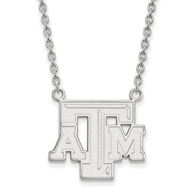 14kw LogoArt Texas A&M University Large Pendant w-Necklace - Seattle Gold Grillz