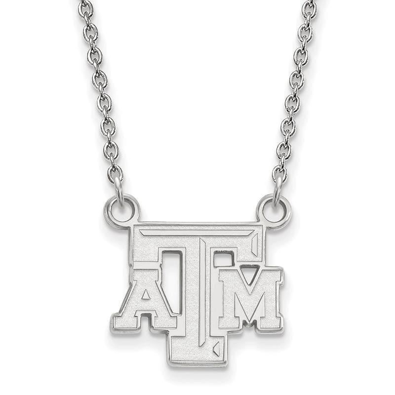 14kw LogoArt Texas A&M University Small Pendant w-Necklace - Seattle Gold Grillz