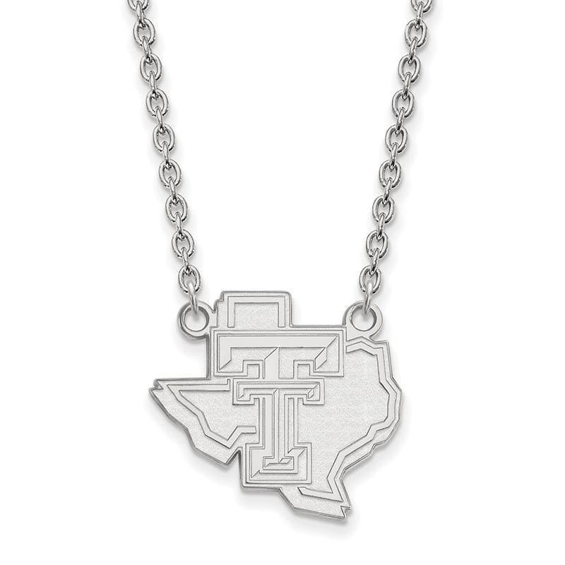 14kw LogoArt Texas Tech University Large Pendant w-Necklace - Seattle Gold Grillz