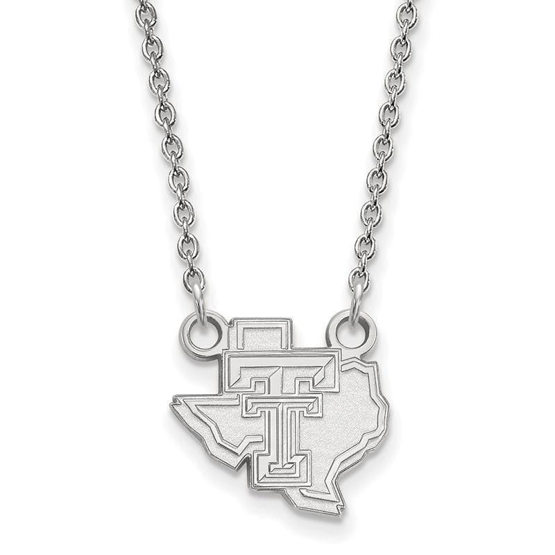 14kw LogoArt Texas Tech University Small Pendant w-Necklace - Seattle Gold Grillz