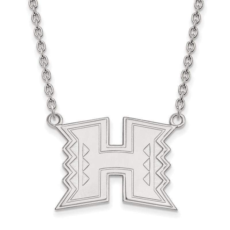 14kw LogoArt The University of Hawai'i Large Pendant w-Necklace - Seattle Gold Grillz