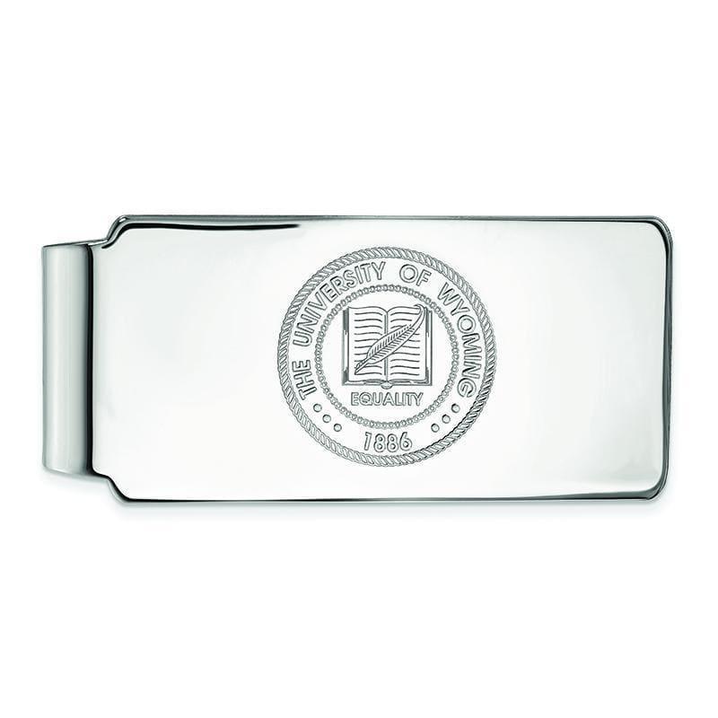 14kw LogoArt The University of Wyoming Money Clip Crest - Seattle Gold Grillz