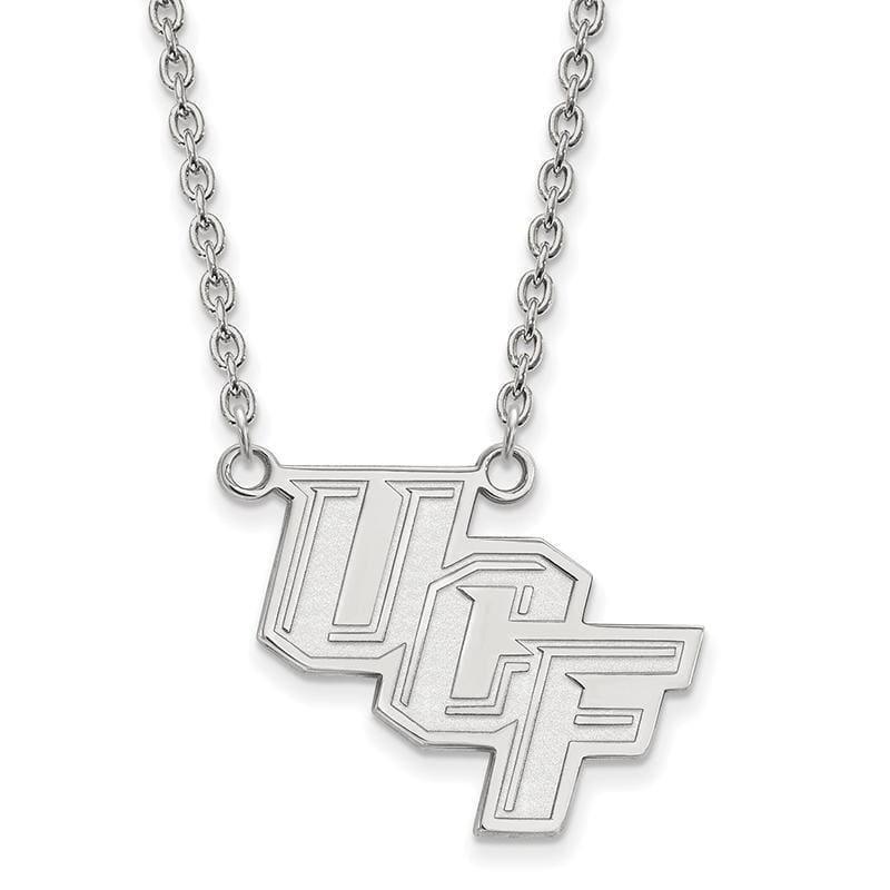 14kw LogoArt University of Central Florida Large Pendant w-Necklace - Seattle Gold Grillz