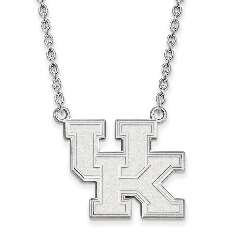 14kw LogoArt University of Kentucky Large Pendant w-Necklace - Seattle Gold Grillz