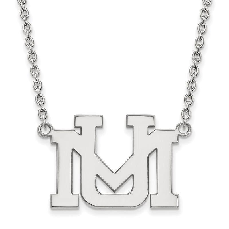 14kw LogoArt University of Montana Large Pendant w-Necklace - Seattle Gold Grillz