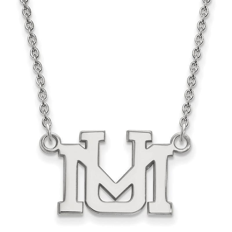 14kw LogoArt University of Montana Small Pendant w-Necklace - Seattle Gold Grillz