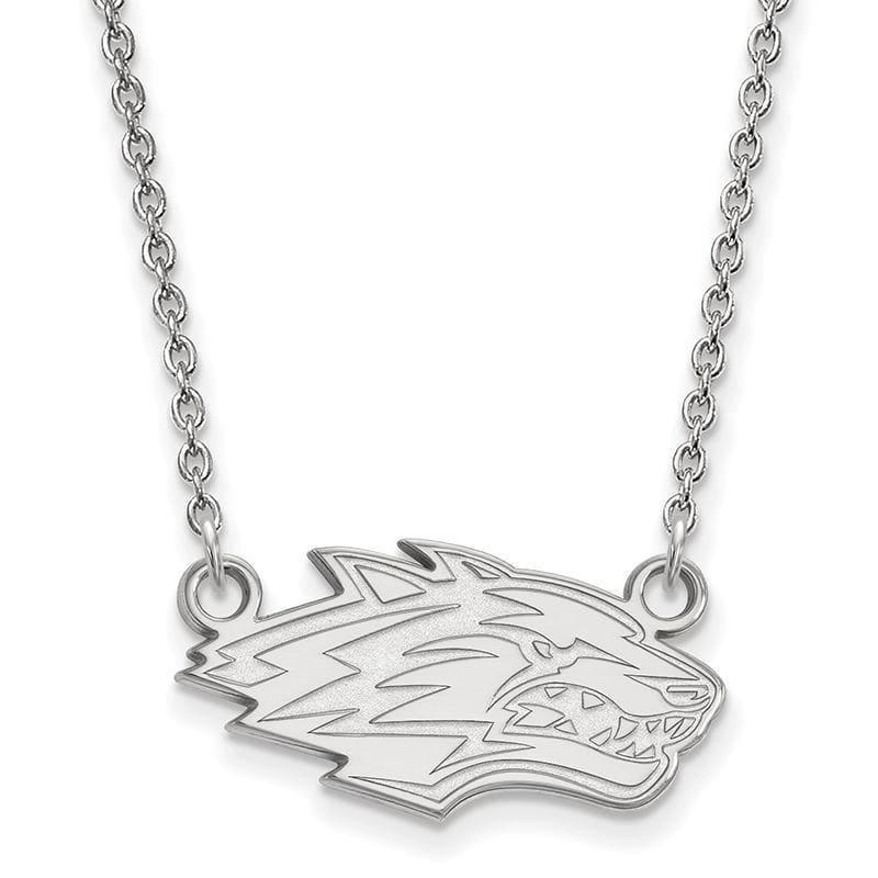 14kw LogoArt University of New Mexico Small Pendant w-Necklace - Seattle Gold Grillz
