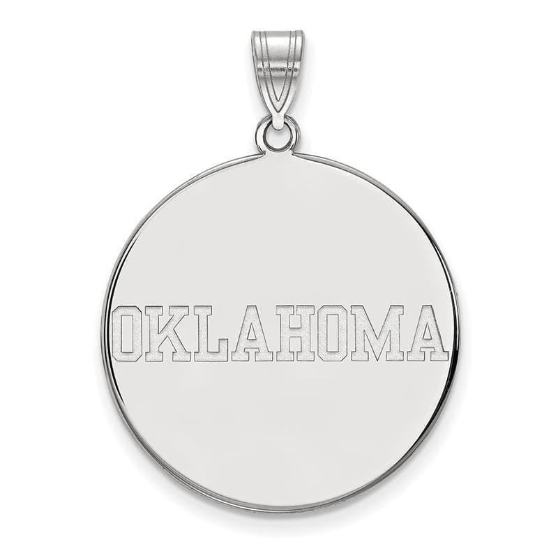 14kw LogoArt University of Oklahoma XL Disc Pendant - Seattle Gold Grillz