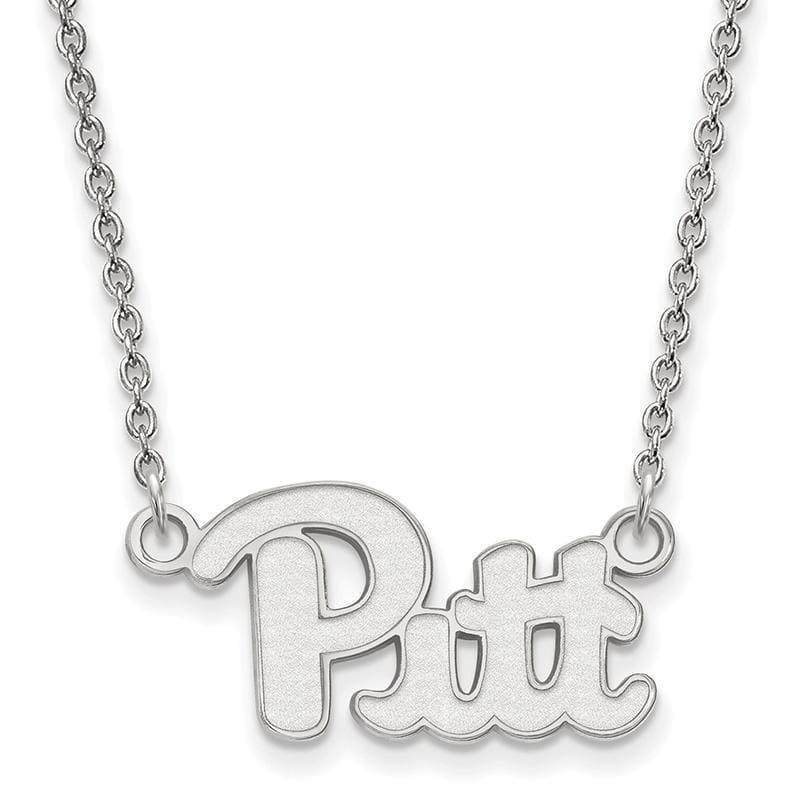 14kw LogoArt University of Pittsburgh Small Pendant w-Necklace - Seattle Gold Grillz