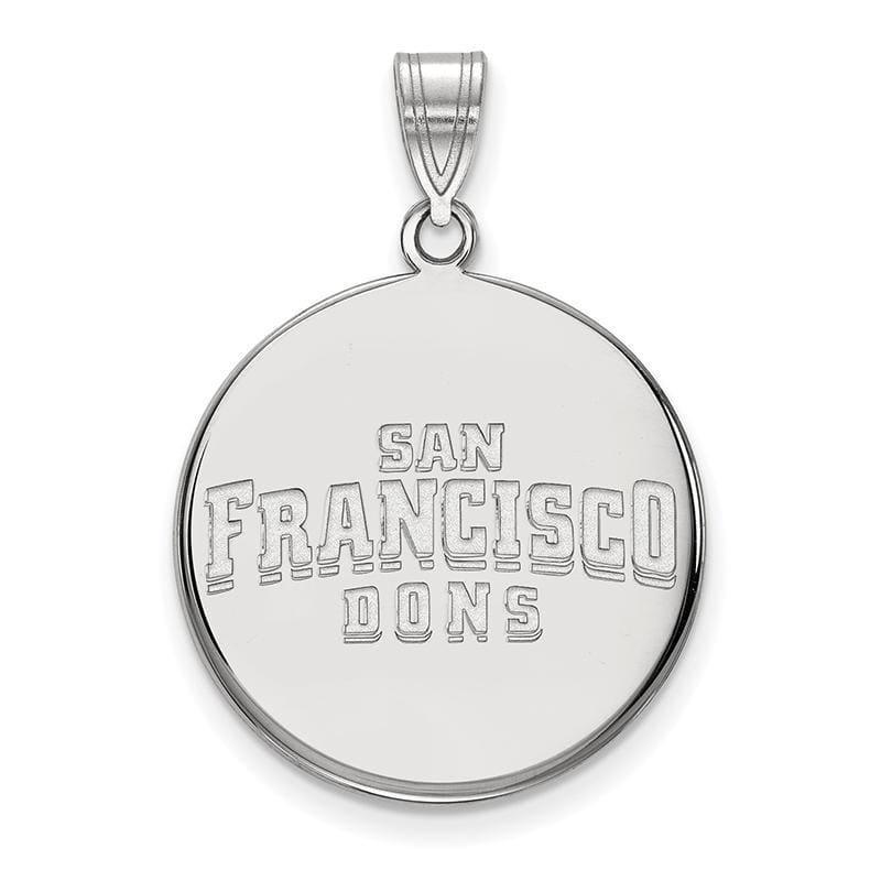 14kw LogoArt University of San Francisco Large Disc Pendant - Seattle Gold Grillz