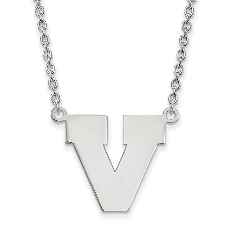 14kw LogoArt University of Virginia Large Pendant w-Necklace - Seattle Gold Grillz