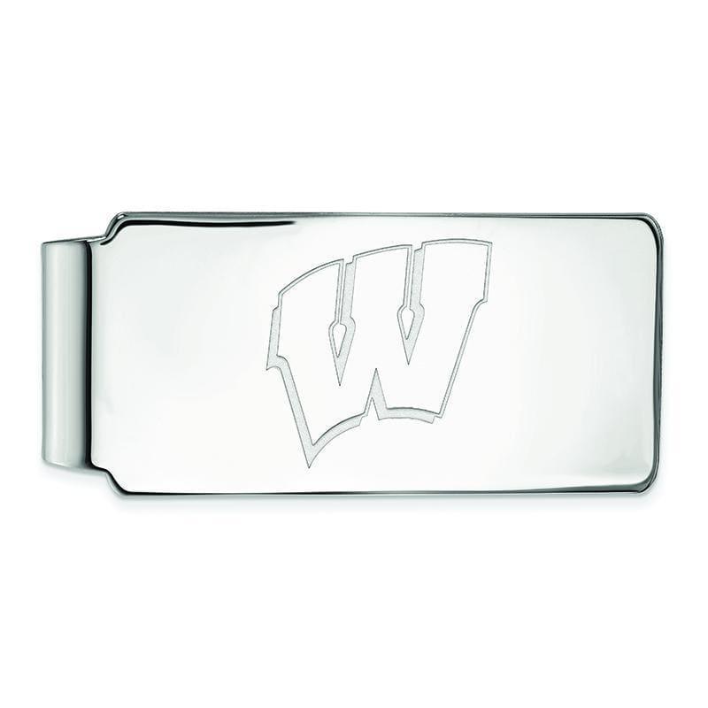 14kw LogoArt University of Wisconsin Money Clip - Seattle Gold Grillz