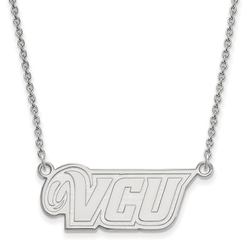 14kw LogoArt Virginia Commonwealth University Small Pendant w-Necklace - Seattle Gold Grillz