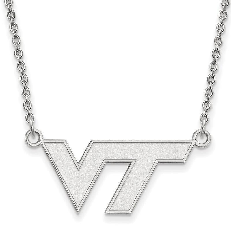 14kw LogoArt Virginia Tech Small Pendant w-Necklace - Seattle Gold Grillz