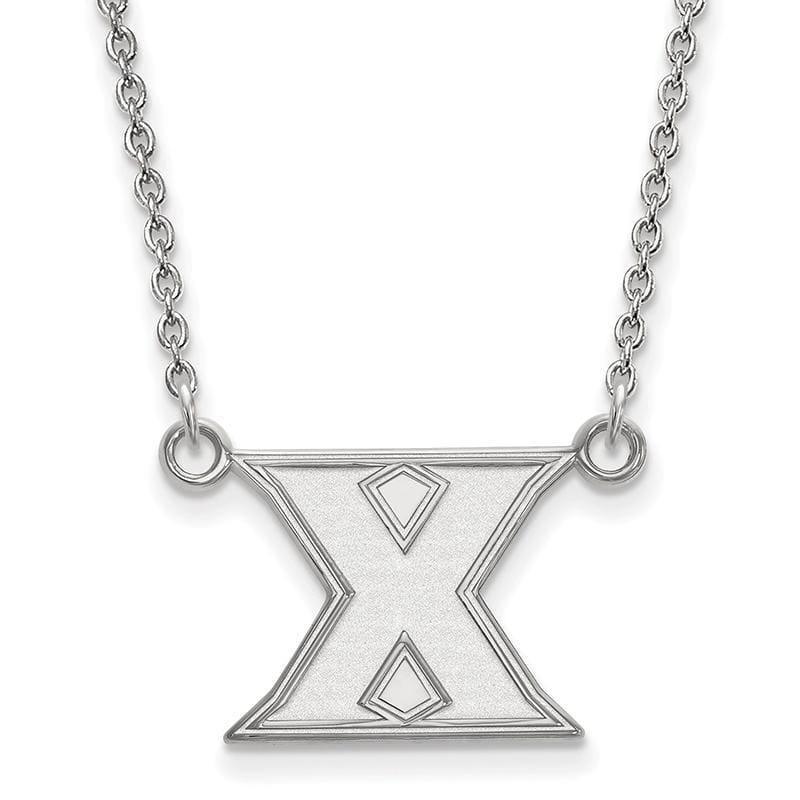14kw LogoArt Xavier University Small Pendant w-Necklace - Seattle Gold Grillz