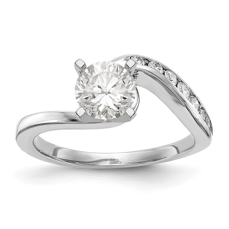 14kw Peg Set Diamond Semi-Mount Engagement Ring - Seattle Gold Grillz