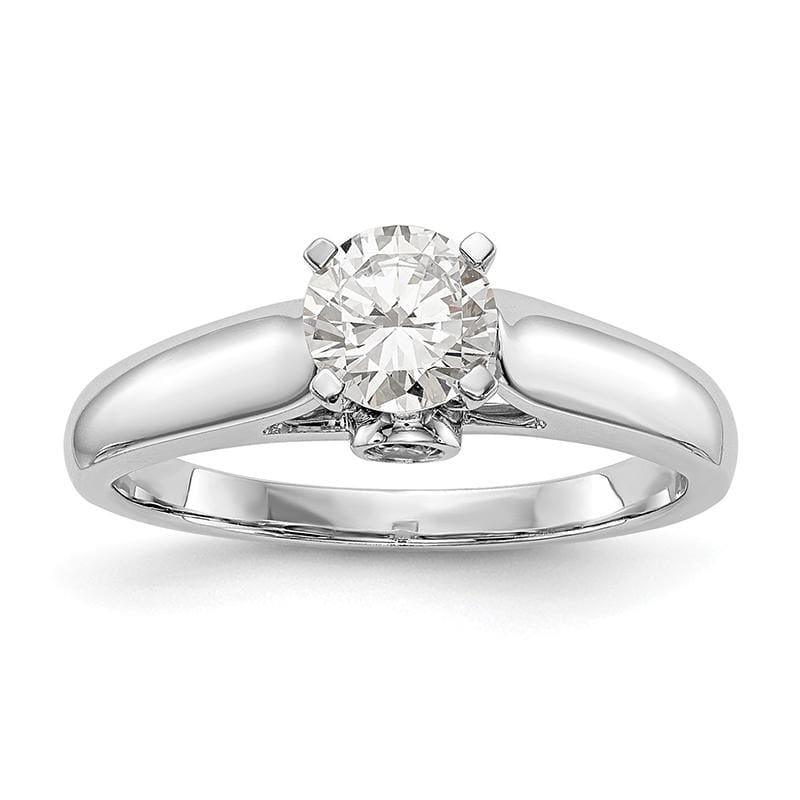 14kw Peg Set Solitaire Diamond Semi-mount Engagement Ring - Seattle Gold Grillz