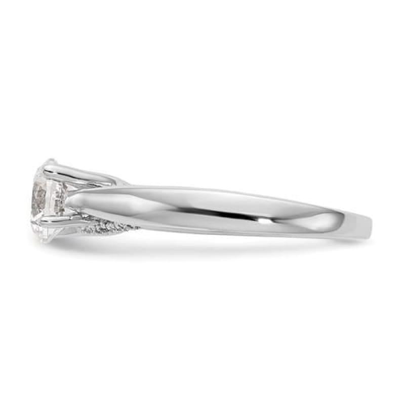 14kw Round Solitaire Diamond Semi-mount Engagement Ring - Seattle Gold Grillz