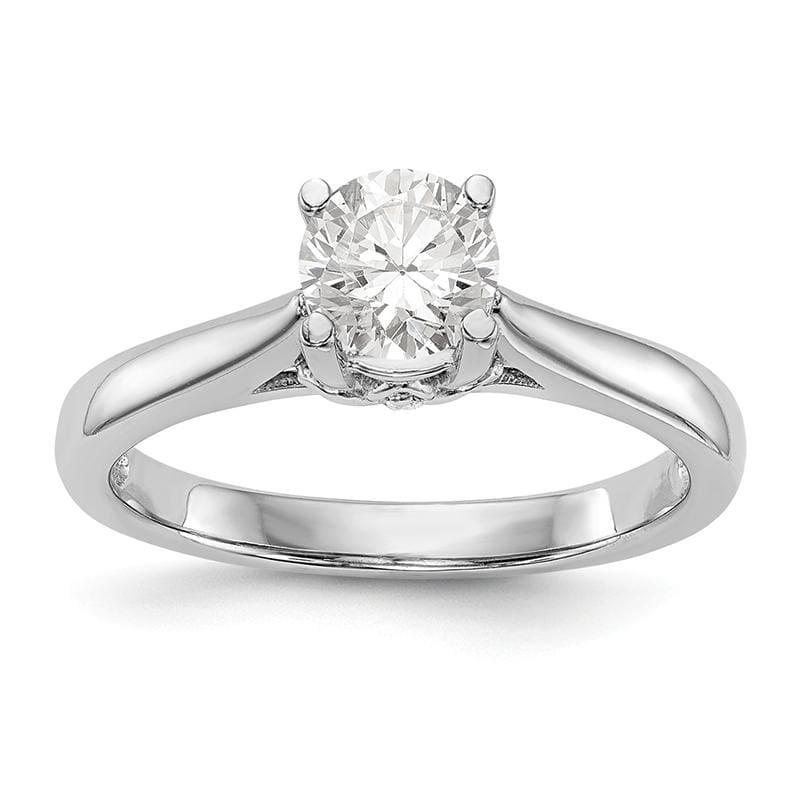 14KW Round Solitaire Engagement Ring Mounting - Seattle Gold Grillz