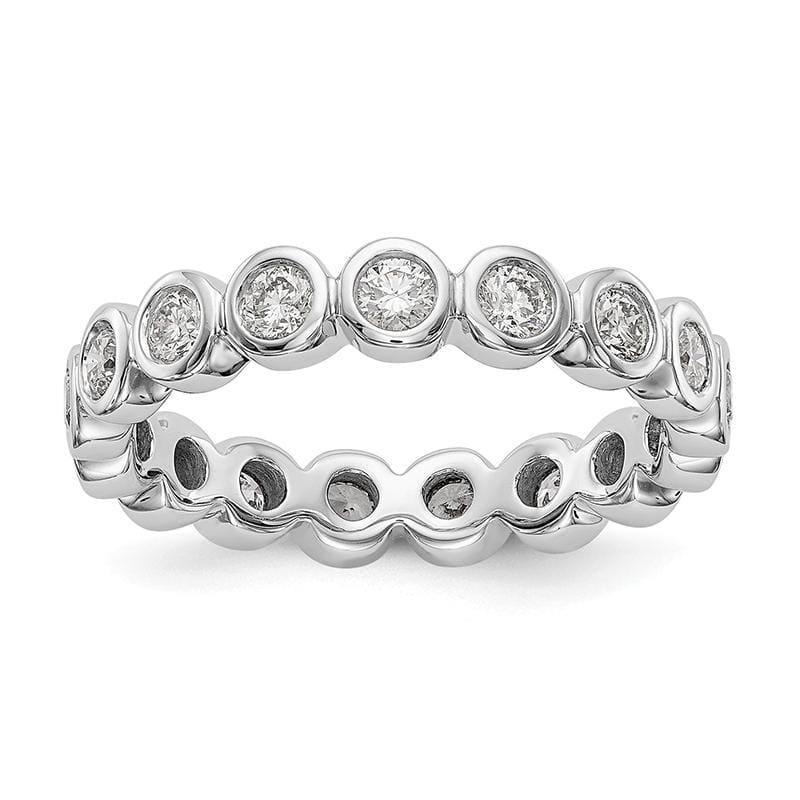 14KW SI2-I1( H-I) 17 Round =1CT Bezel Set Eternity Band - Seattle Gold Grillz