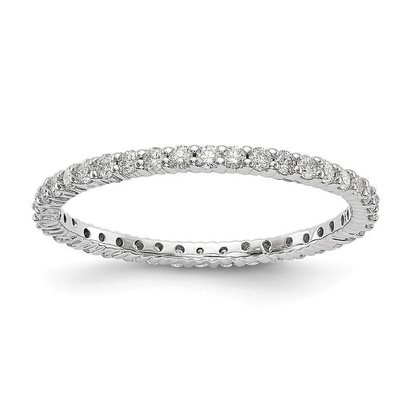 14KW SI2-I1( H-I) 40 Round =1-2CT Shared Prong Eternity Band - Seattle Gold Grillz
