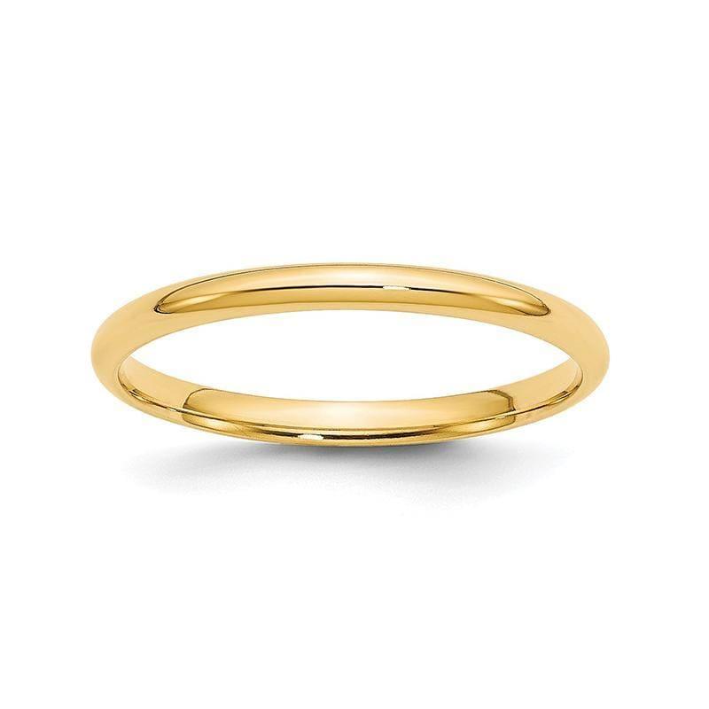 14KY 2mm LTW Comfort Fit Band - Seattle Gold Grillz