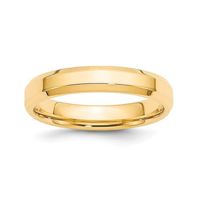 14KY 4mm Bevel Edge Comfort Fit Band - Seattle Gold Grillz