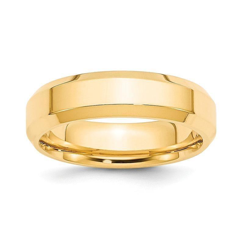 14KY 6mm Bevel Edge Comfort Fit Band - Seattle Gold Grillz
