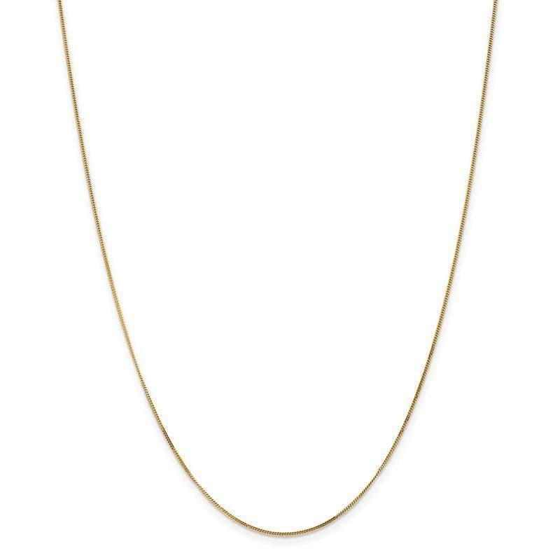 14ky .9mm Curb Pendant Chain - Seattle Gold Grillz