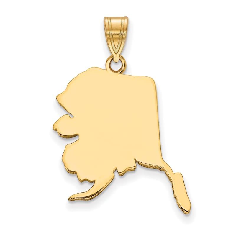 14KY AK State Pendant Bail Only - Seattle Gold Grillz