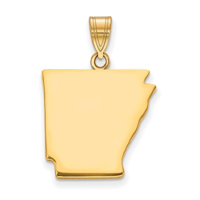 14KY AR State Pendant Bail Only - Seattle Gold Grillz
