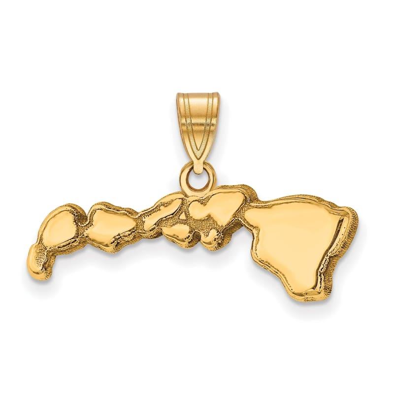 14KY HI State Pendant Bail Only - Seattle Gold Grillz