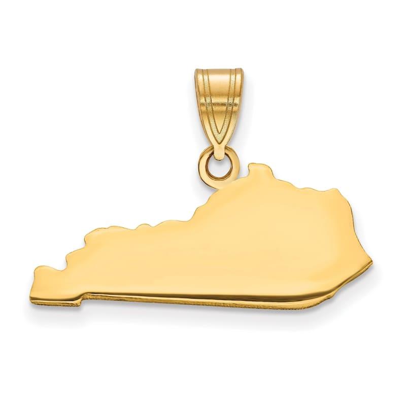 14KY KY State Pendant Bail Only - Seattle Gold Grillz