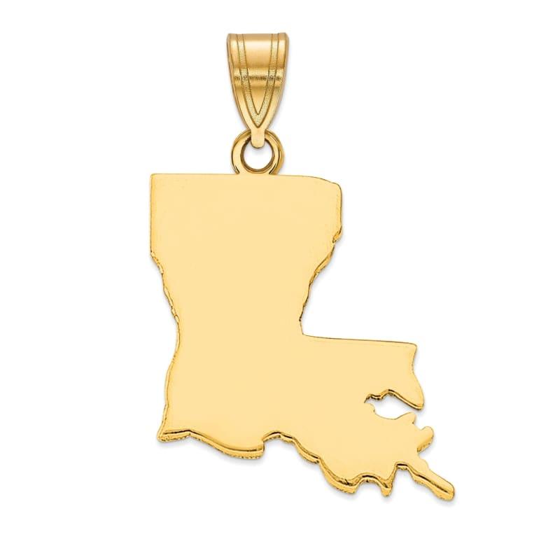 14KY LA State Pendant Bail Only - Seattle Gold Grillz