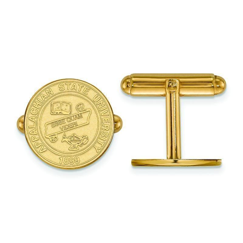 14ky LogoArt Appalachian State University Crest Cuff Link - Seattle Gold Grillz