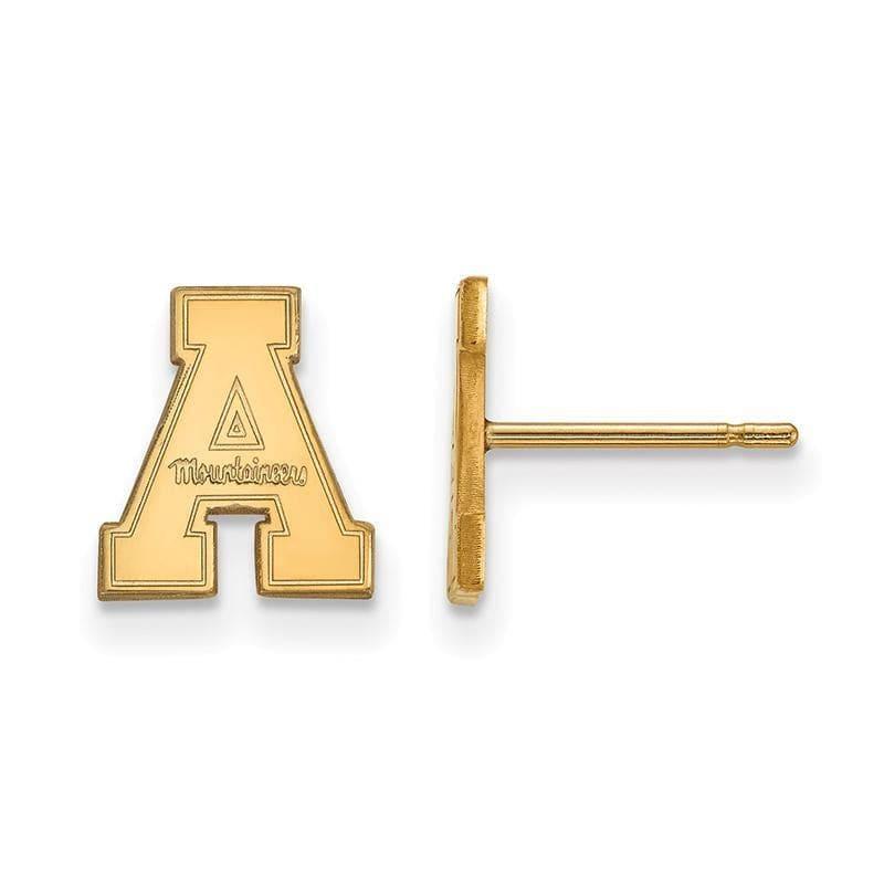 14ky LogoArt Appalachian State University XS Post Earrings - Seattle Gold Grillz