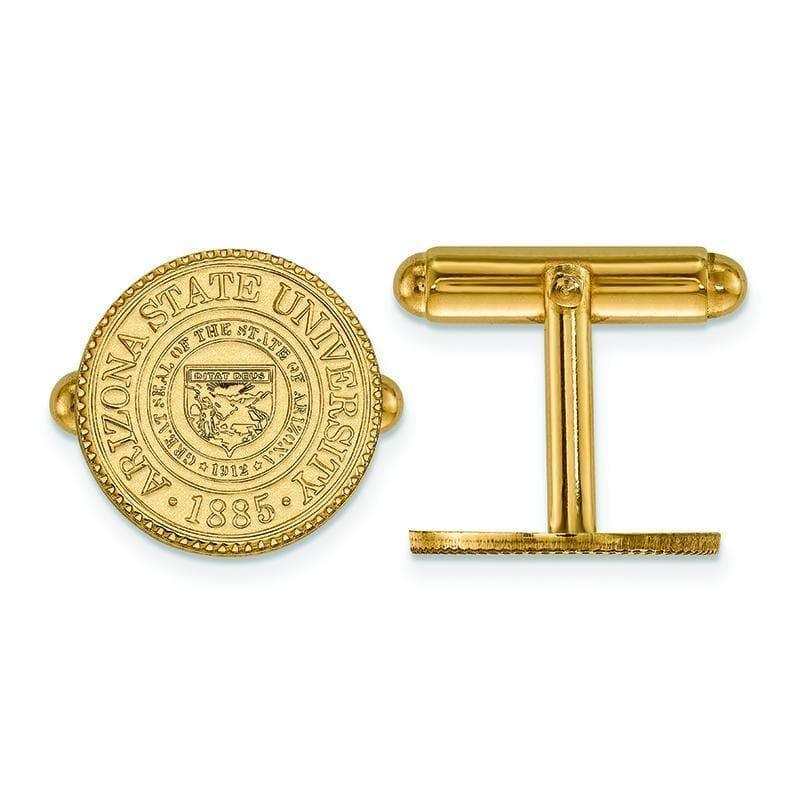 14ky LogoArt Arizona State University Crest Cuff Link - Seattle Gold Grillz