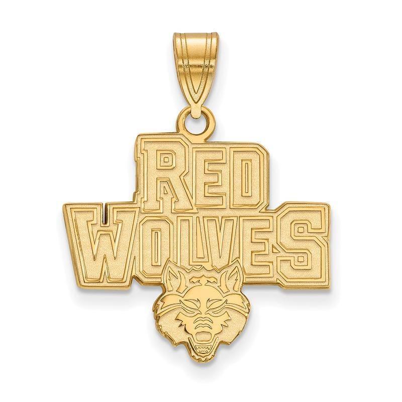 14ky LogoArt Arkansas State University Large Pendant - Seattle Gold Grillz