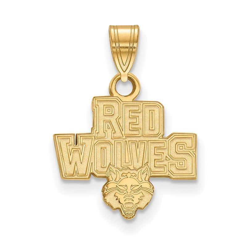 14ky LogoArt Arkansas State University Small Pendant - Seattle Gold Grillz