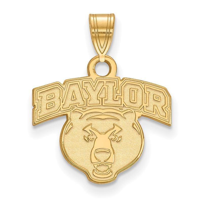 14ky LogoArt Baylor University Small Pendant - Seattle Gold Grillz