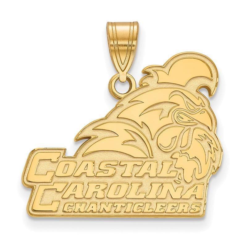 14ky LogoArt Coastal Carolina University Large Pendant - Seattle Gold Grillz