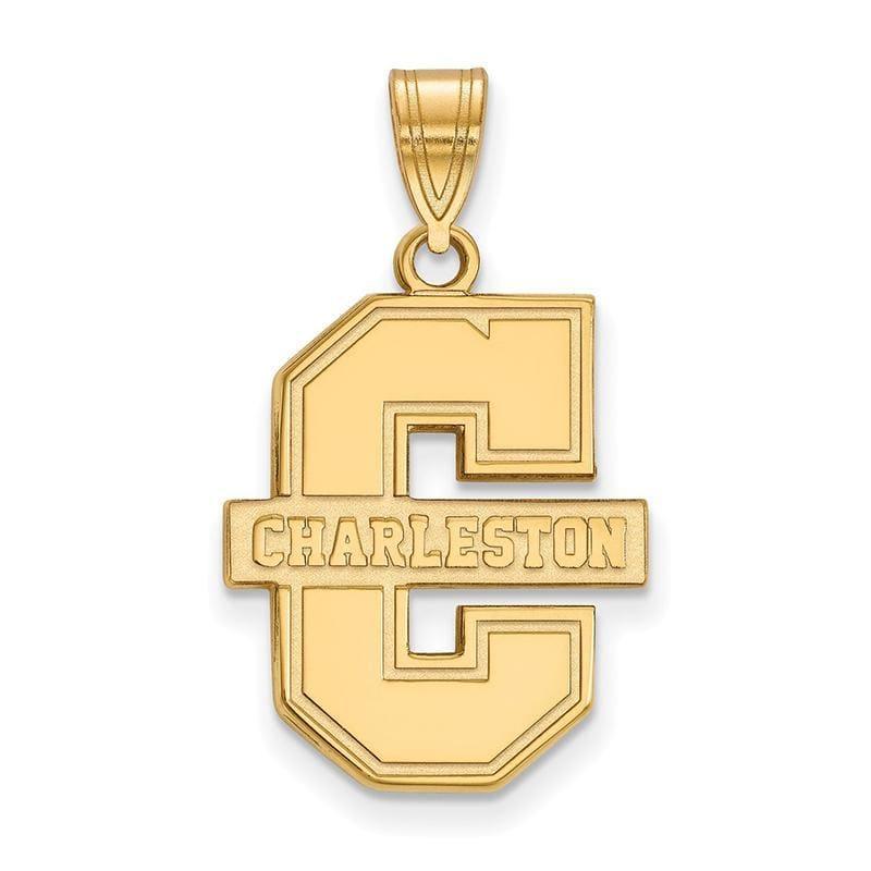 14ky LogoArt College of Charleston Large Pendant - Seattle Gold Grillz