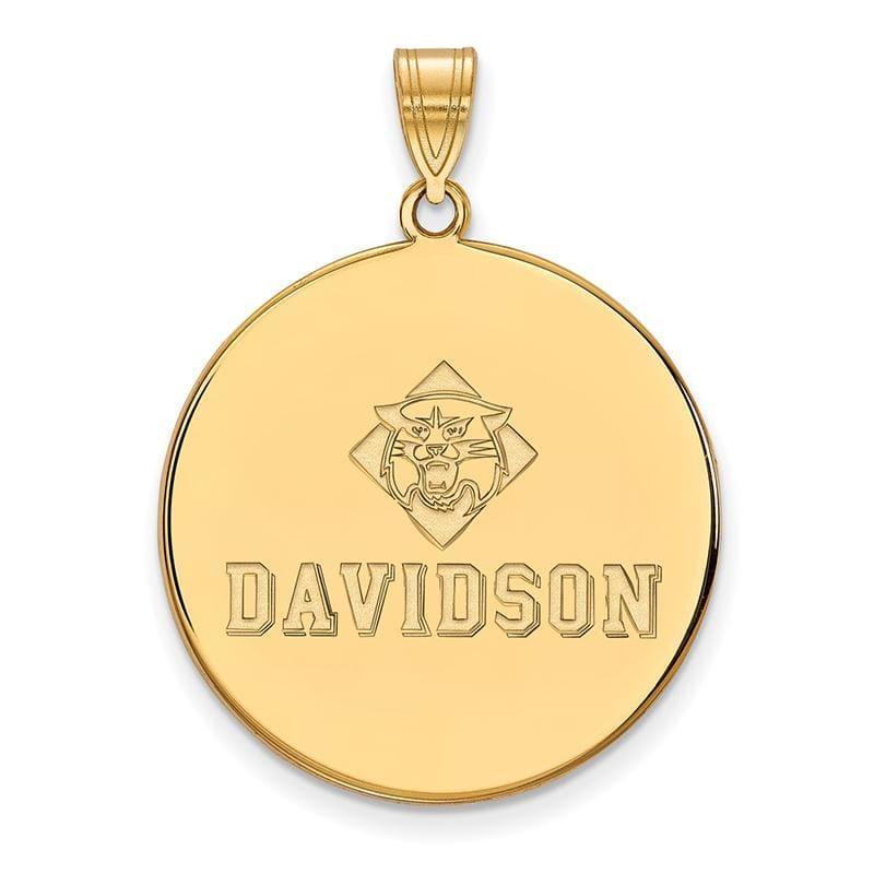 14ky LogoArt Davidson College XL Disc Pendant - Seattle Gold Grillz