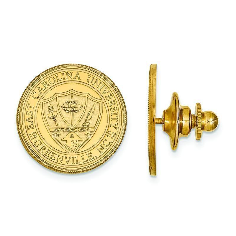 14ky LogoArt East Carolina University Crest Cuff Link - Seattle Gold Grillz