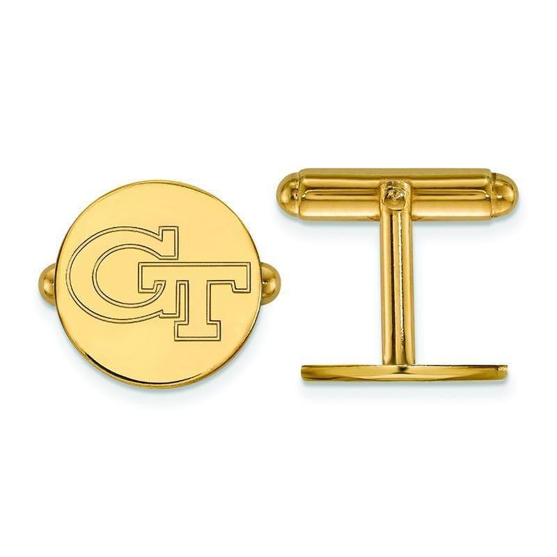 14ky LogoArt Georgia Institute of Technology Cuff Links - Seattle Gold Grillz