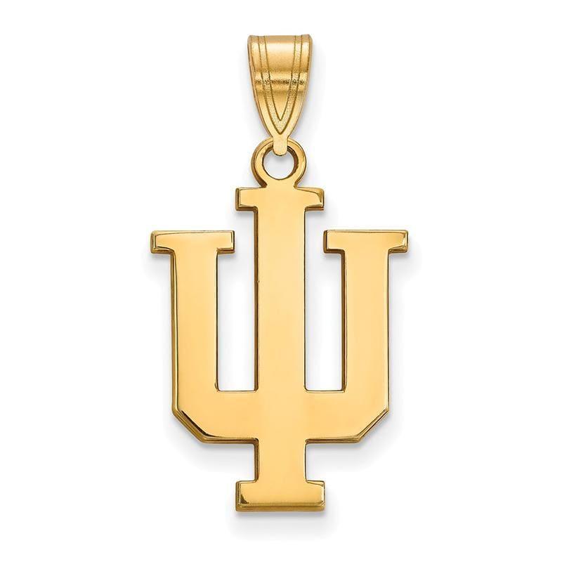 14ky LogoArt Indiana University Large Pendant - Seattle Gold Grillz