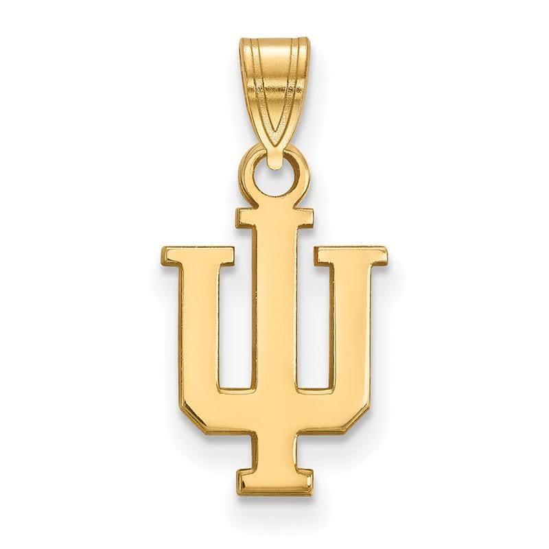 14ky LogoArt Indiana University Small Pendant - Seattle Gold Grillz